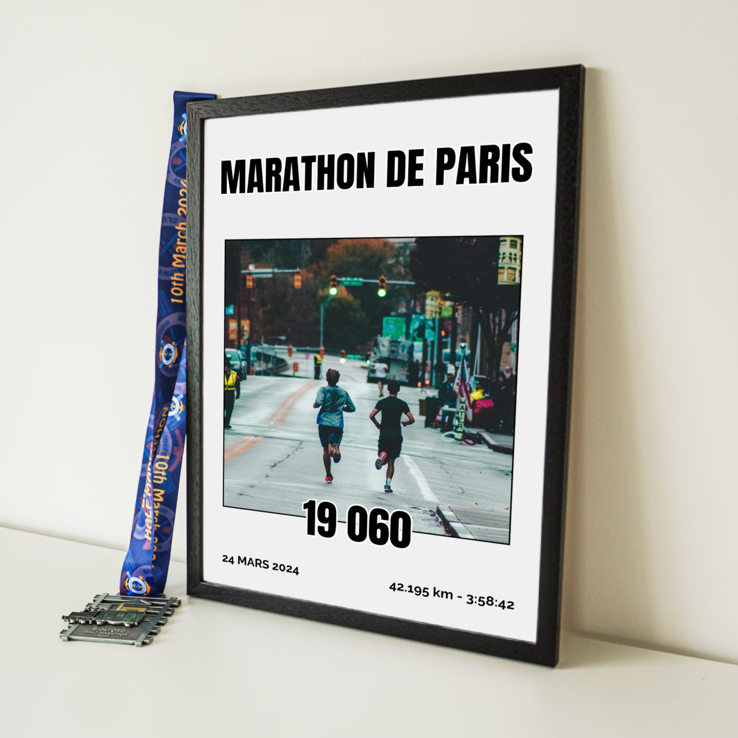 Affiche course à pied personnalisée