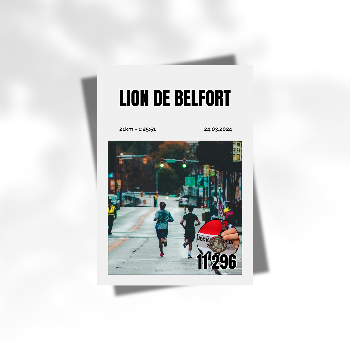 Poster course personnalisée