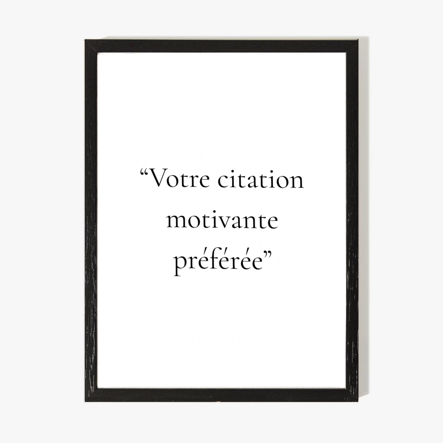 Affiche Citation personnalisée