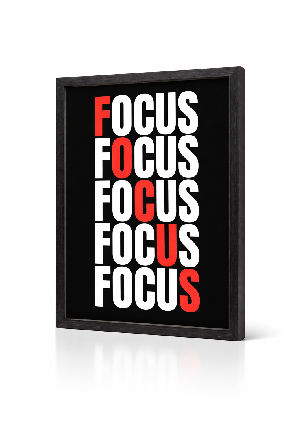 Affiche "Focus" – Rouge et Noir