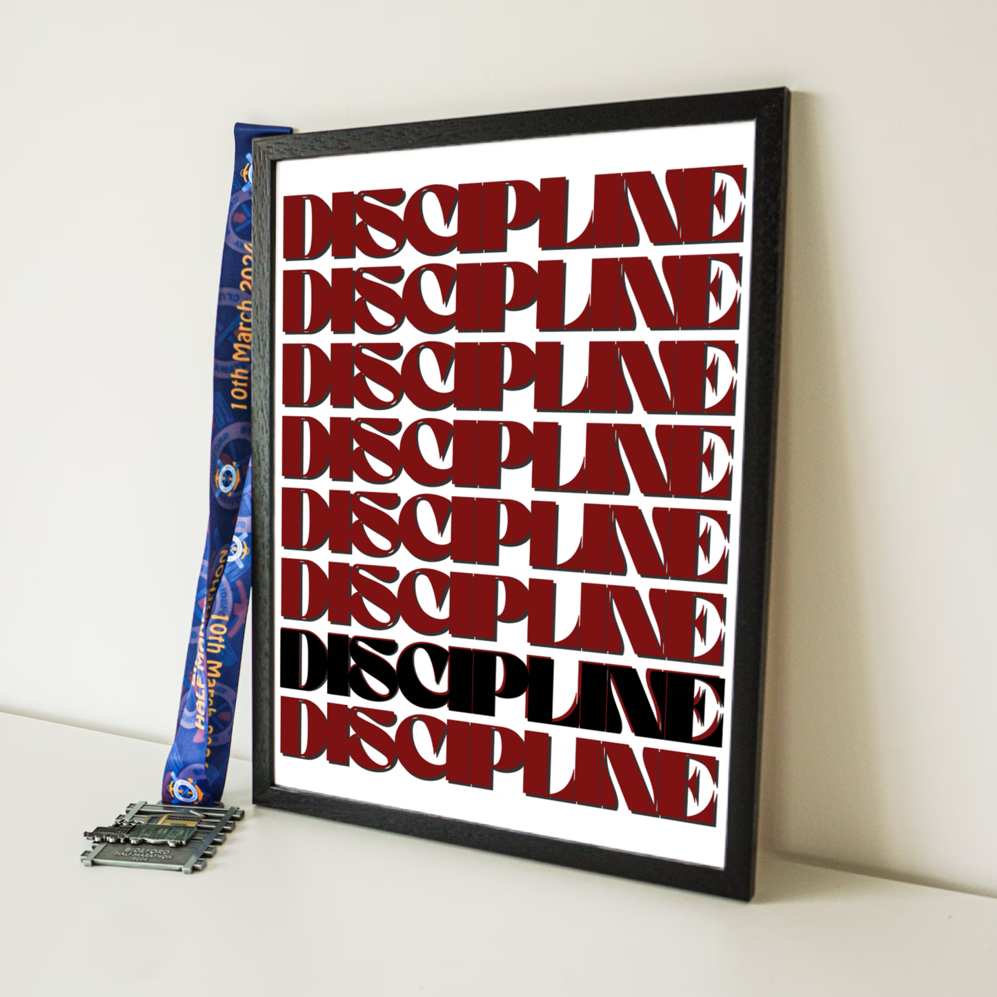 Affiche discipline inspirante