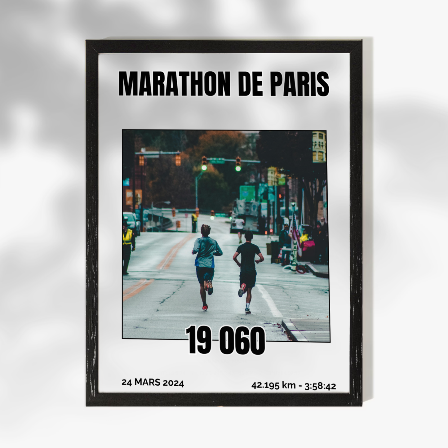 Affiche course à pied personnalisée