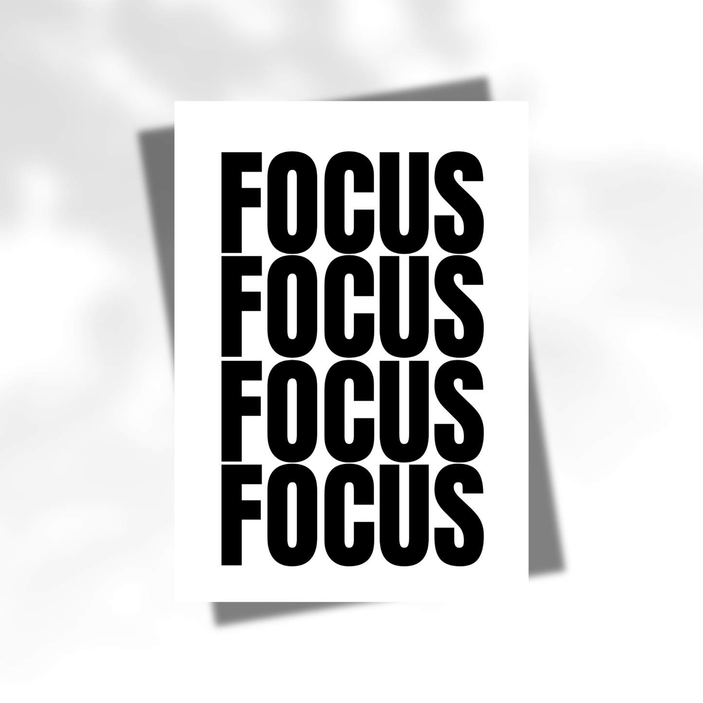 Affiche motivante “FOCUS”