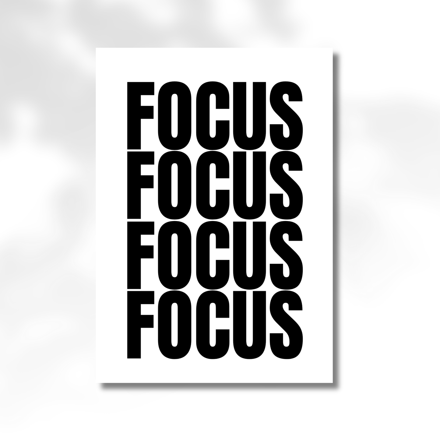 Affiche motivante “FOCUS”