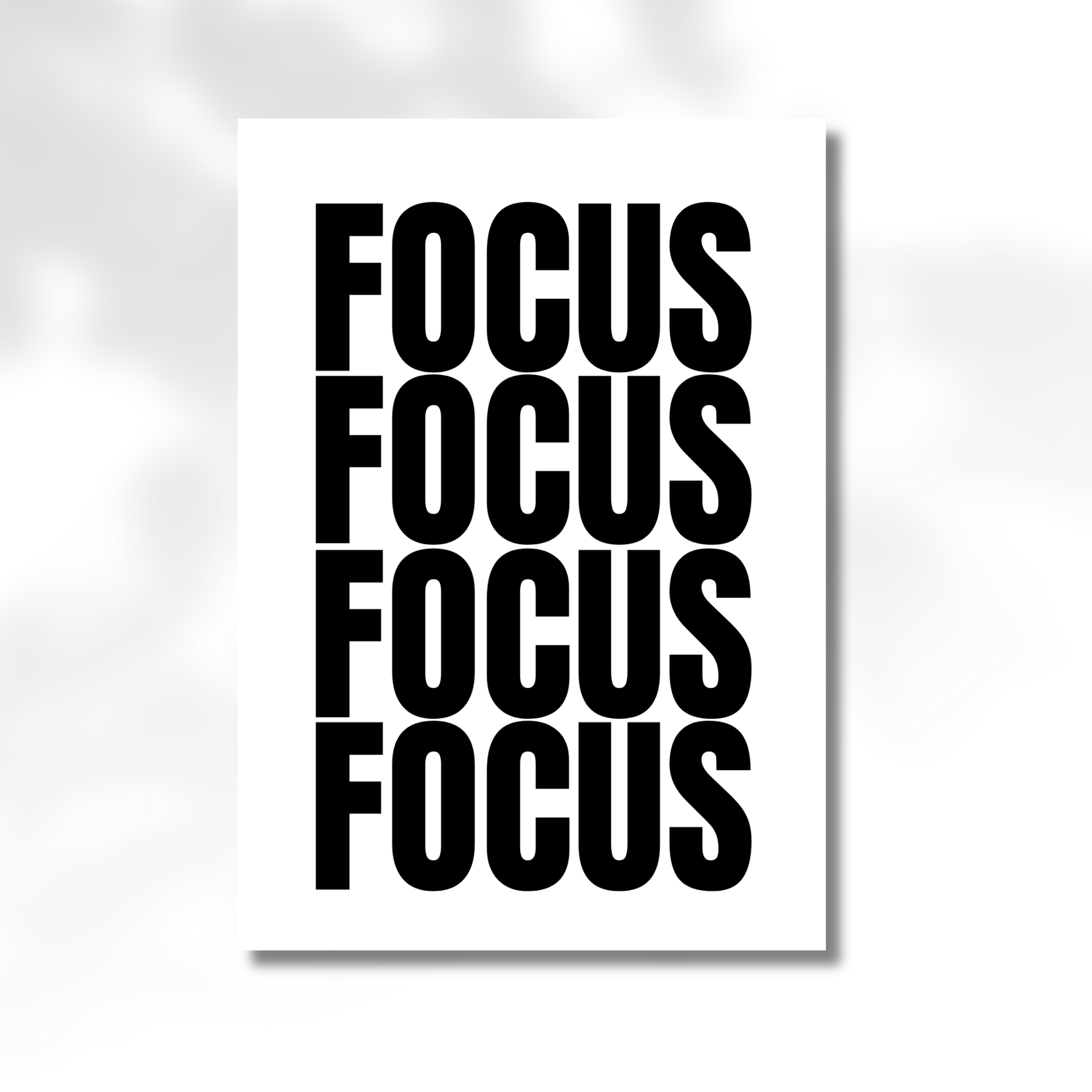 Affiche de motivation - Focus
