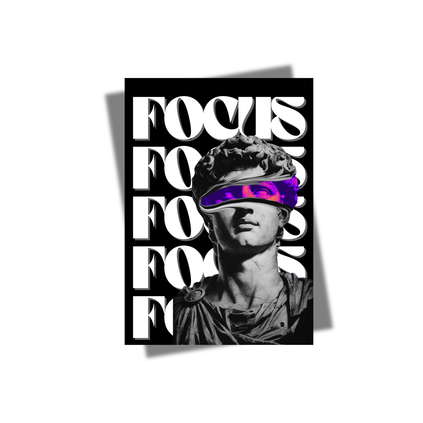 Affiche focus - statue