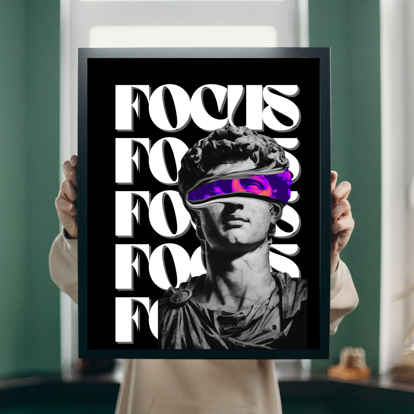 Affiche focus - statue