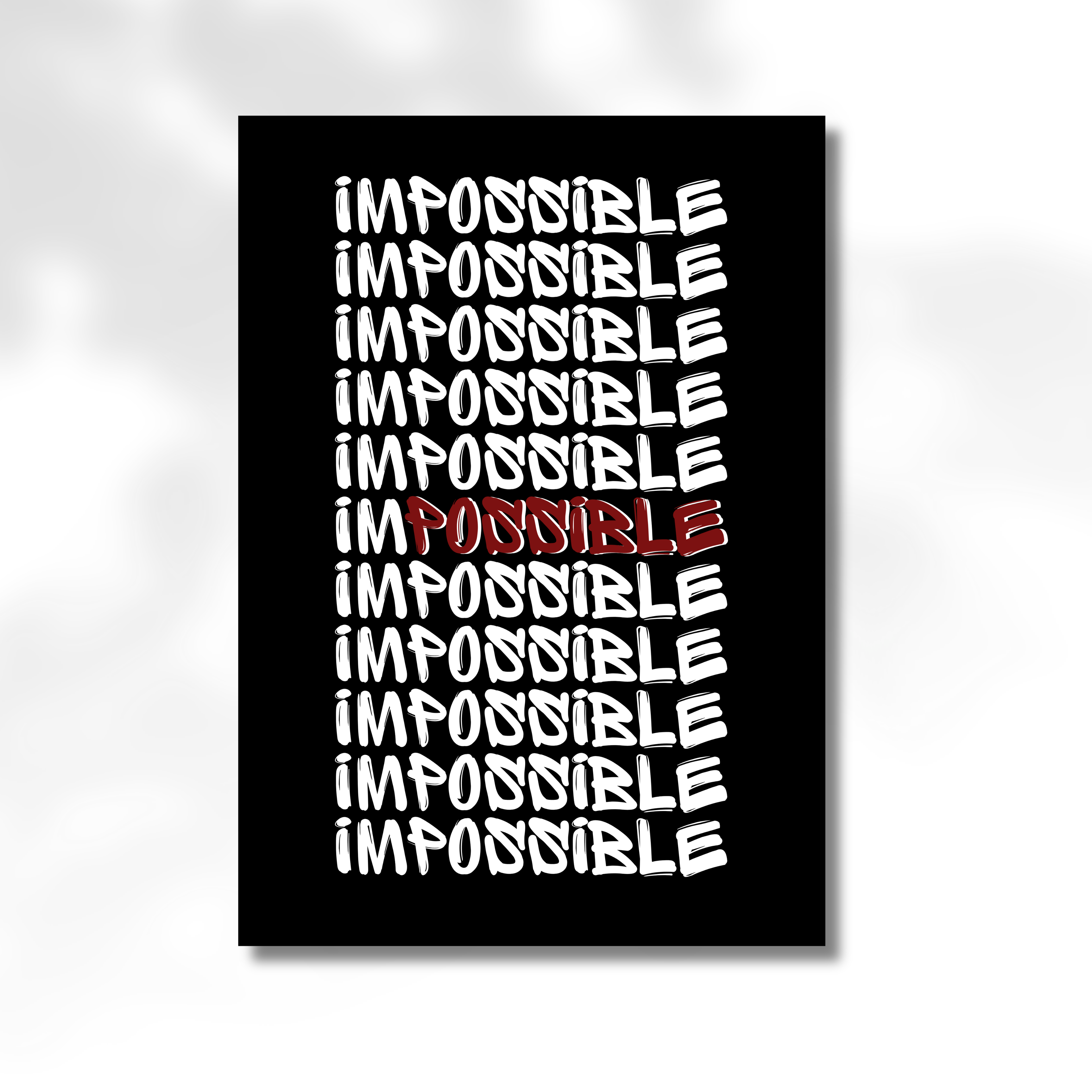 Affiche de motivation - Impossible