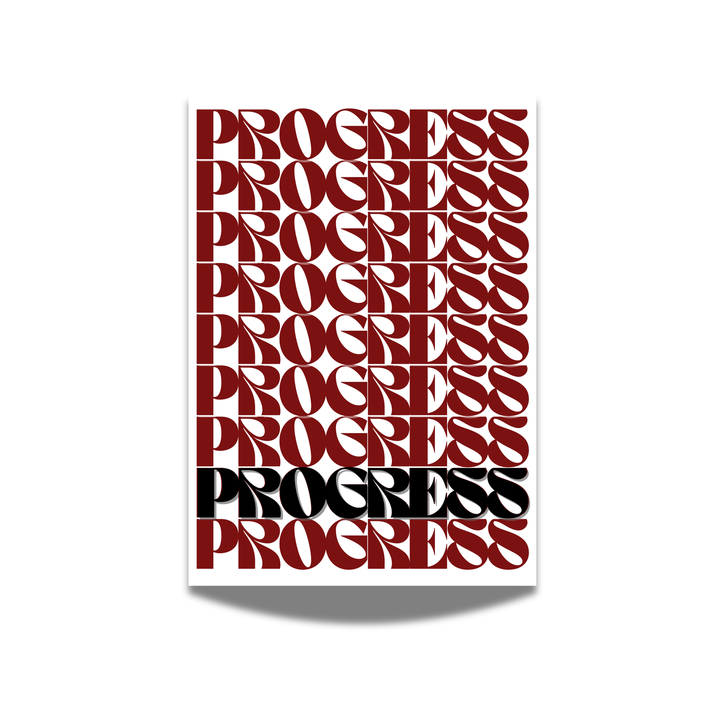 Affiche progress inspirante