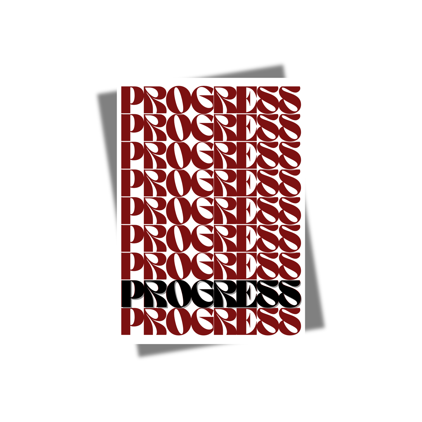 Affiche progress inspirante