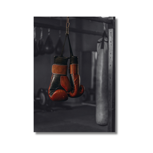 Affiche gants de boxe