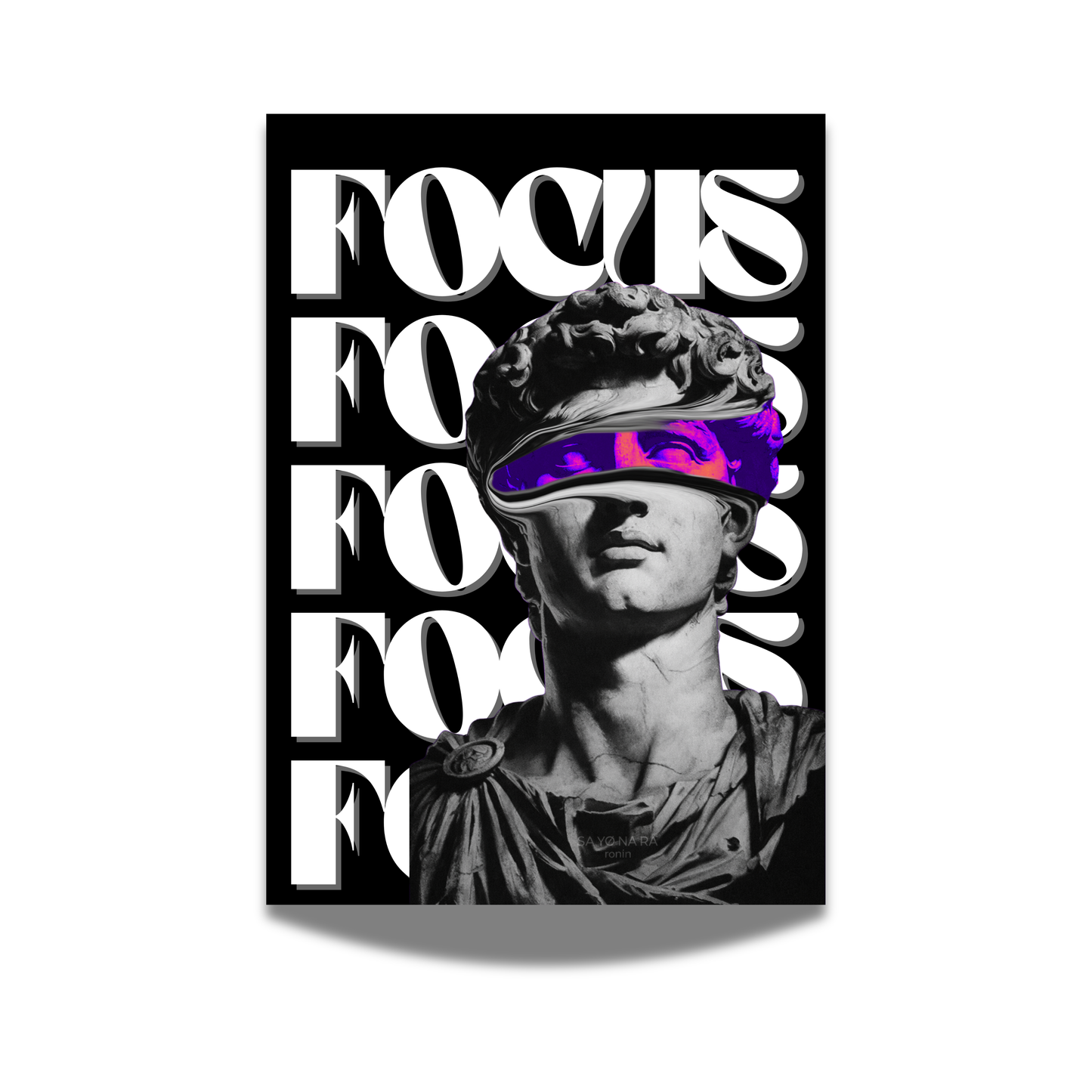 Affiche focus - statue