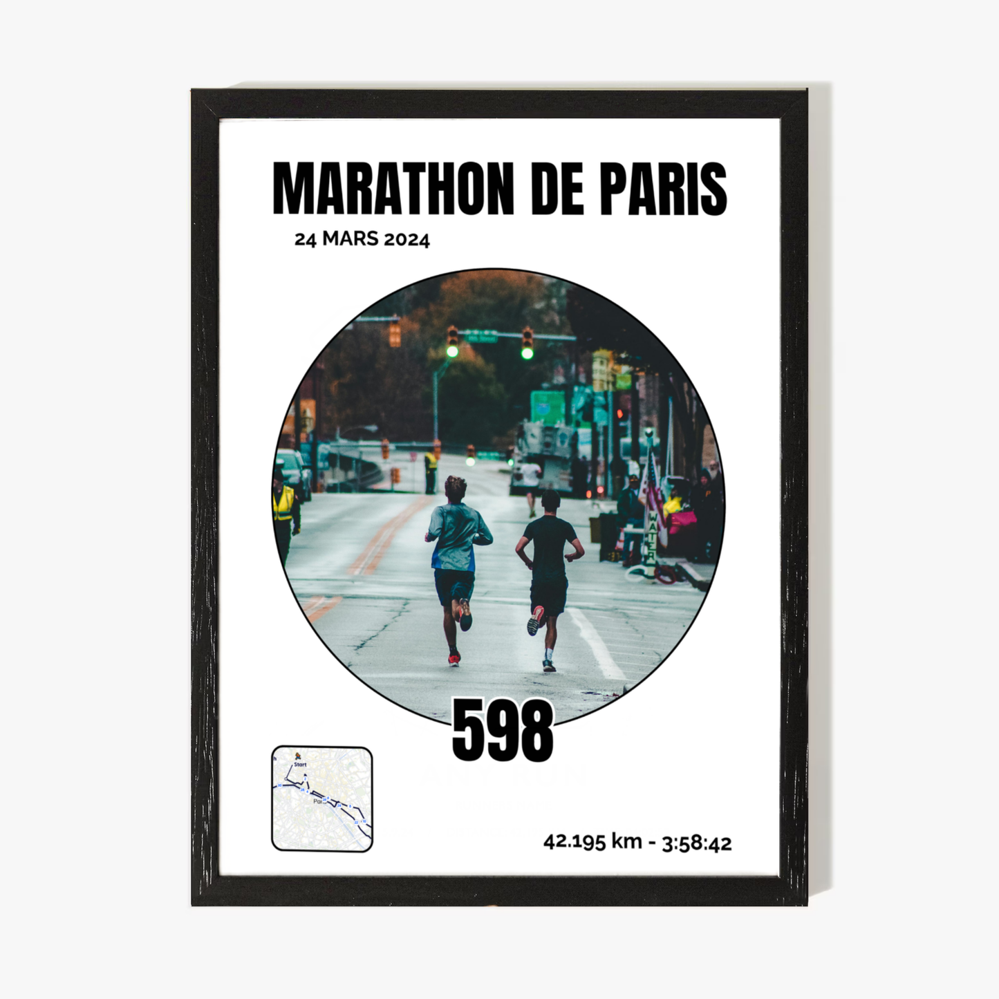 Affiche running personnalisée - Immortalisez votre course