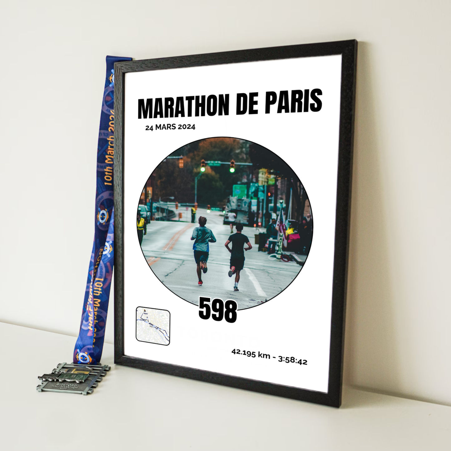 Affiche running personnalisée - Immortalisez votre course