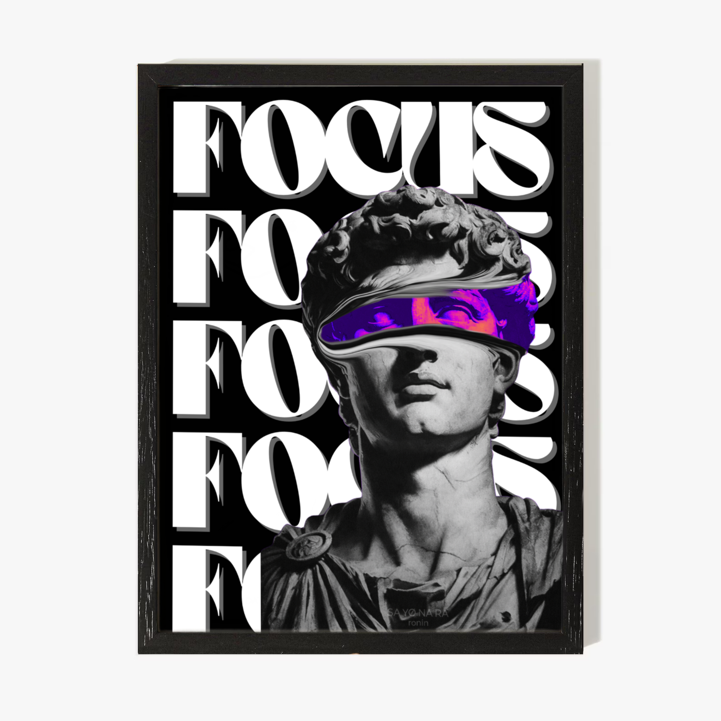 Affiche focus - statue