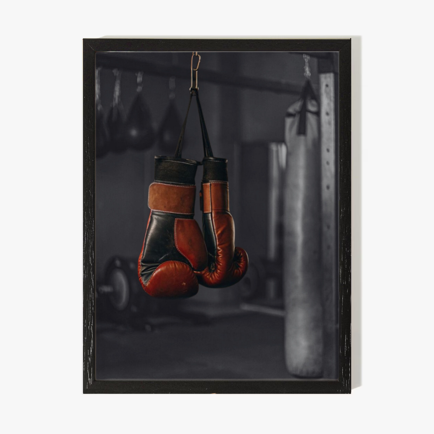 Affiche gants de boxe