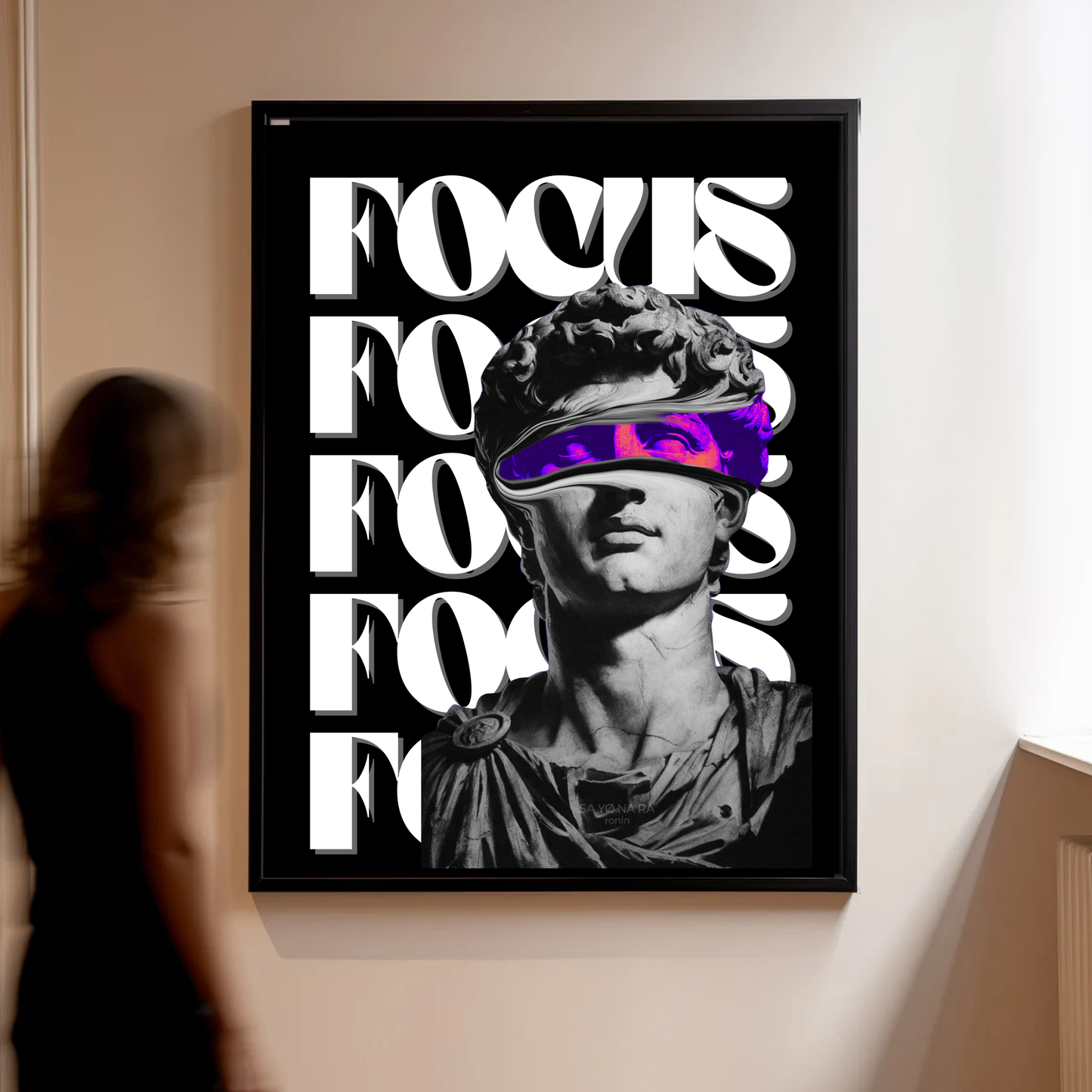 Affiche focus - statue