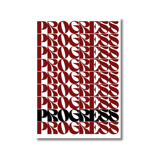 Affiche progress inspirante