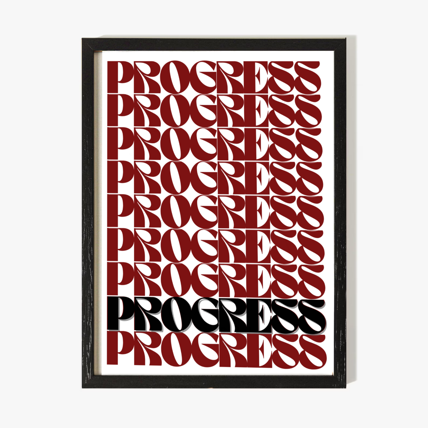 Affiche progress inspirante