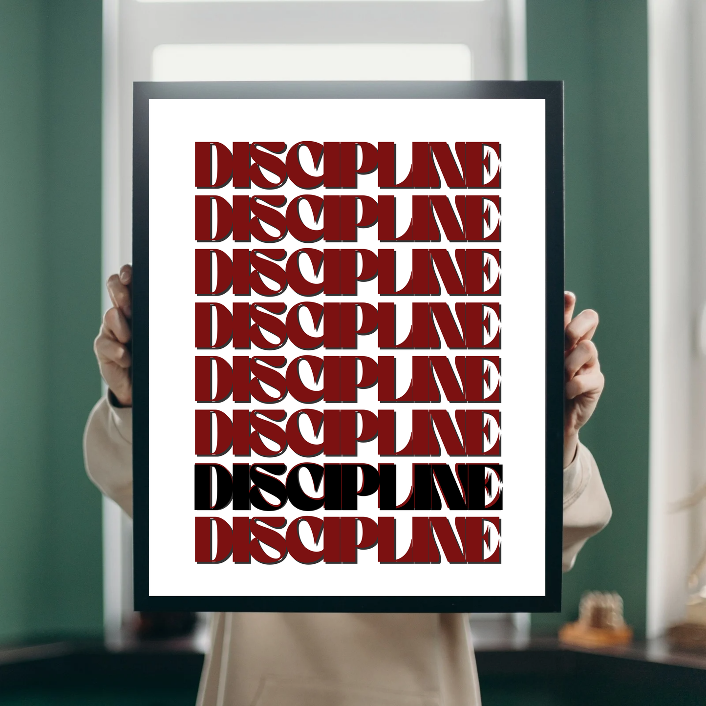 Affiche discipline inspirante