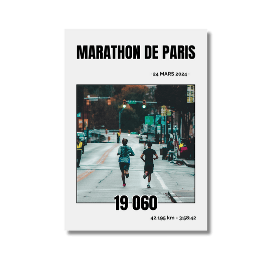 Affiche course à pied personnalisée