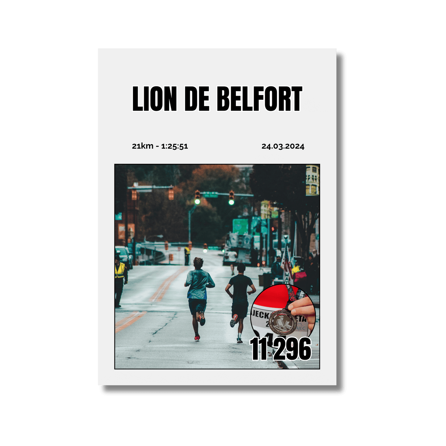 Poster course personnalisée