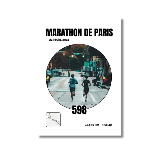 Affiche running personnalisée - Immortalisez votre course