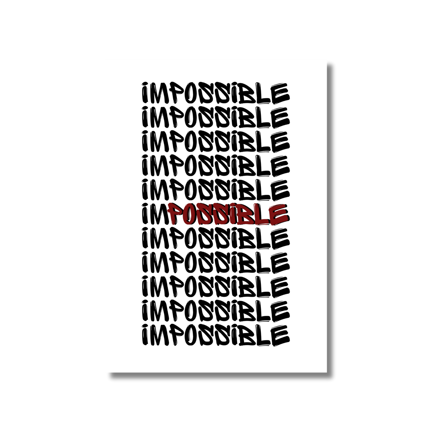 Affiche “IMPOSSIBLE”