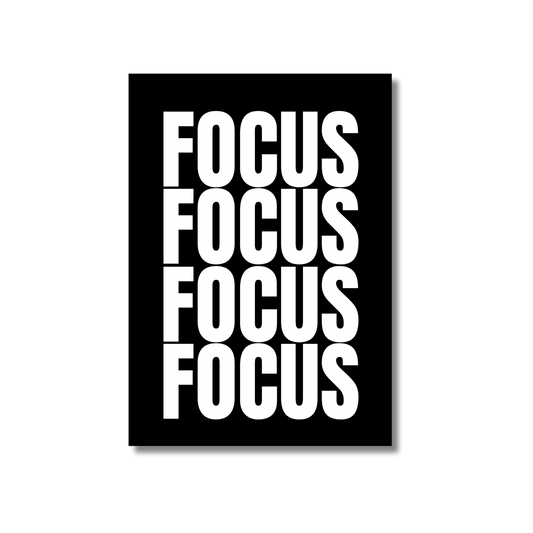 Affiche motivante “FOCUS”
